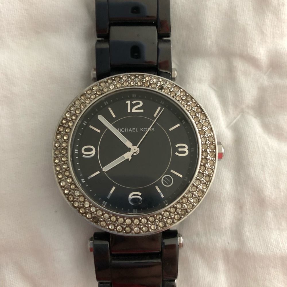Michael Kors black ceramic watch